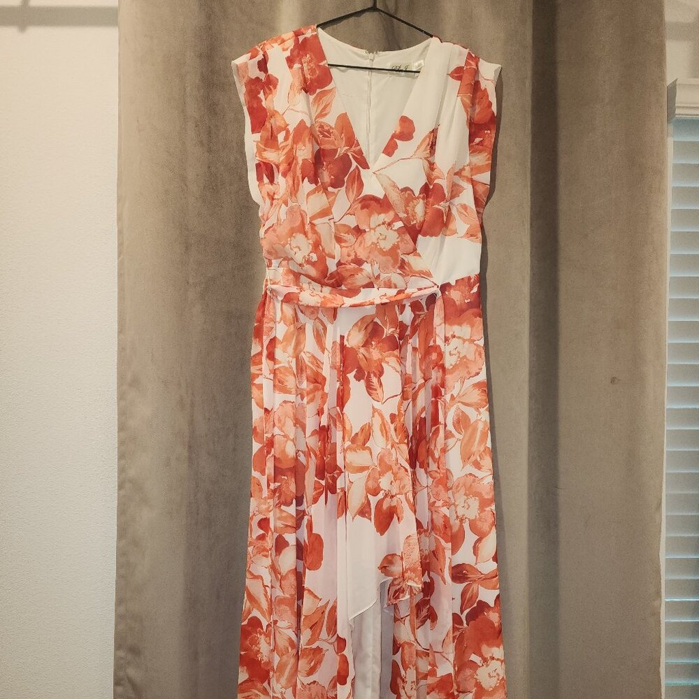 Women's Floral High Low Dress